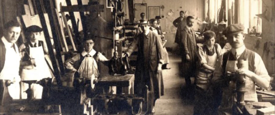 The Simmons pattern shop workshop, Coventry, circa 1905