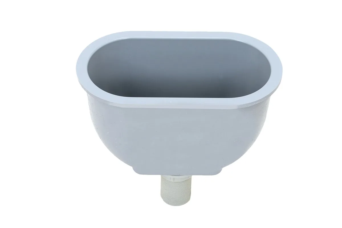 S1000 oval epoxy resin drip cup, grey